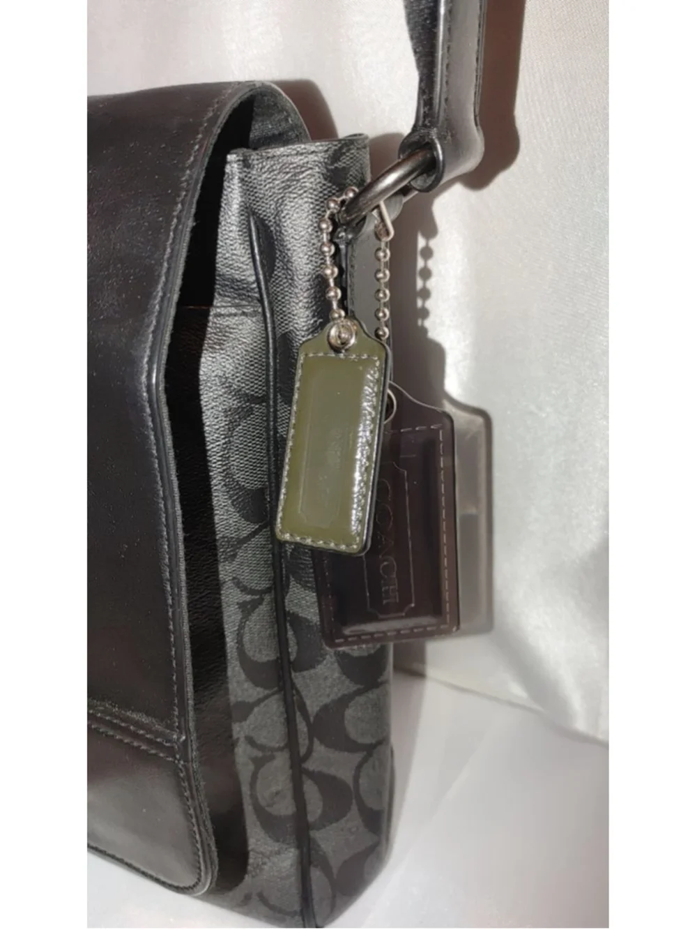 Coach Houston Map Bag in Signature Canvas